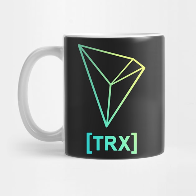 TRX / TRON CRYPTO SHIRT ! OFFICIAL GRADIENT LOGO by Youmuus